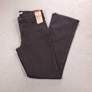 LEVIS 315 Jeans Size 30 Shaping Bootcut Mid Rise Black Stretch Denim NEW